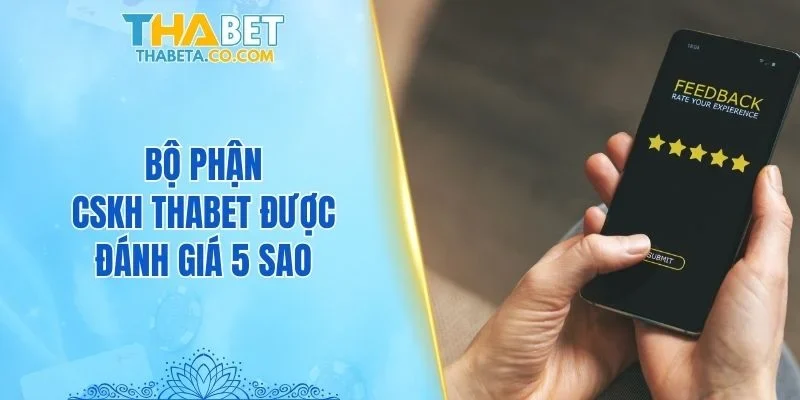 Bộ phận CSKH THABET được đánh giá 5 sao
